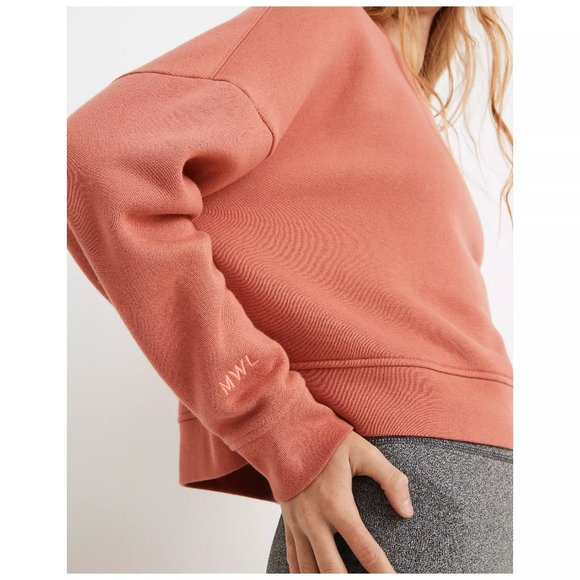 [NWT] Madewell Coral Oversized Crewneck Sweatshirt - Picture 3 of 5